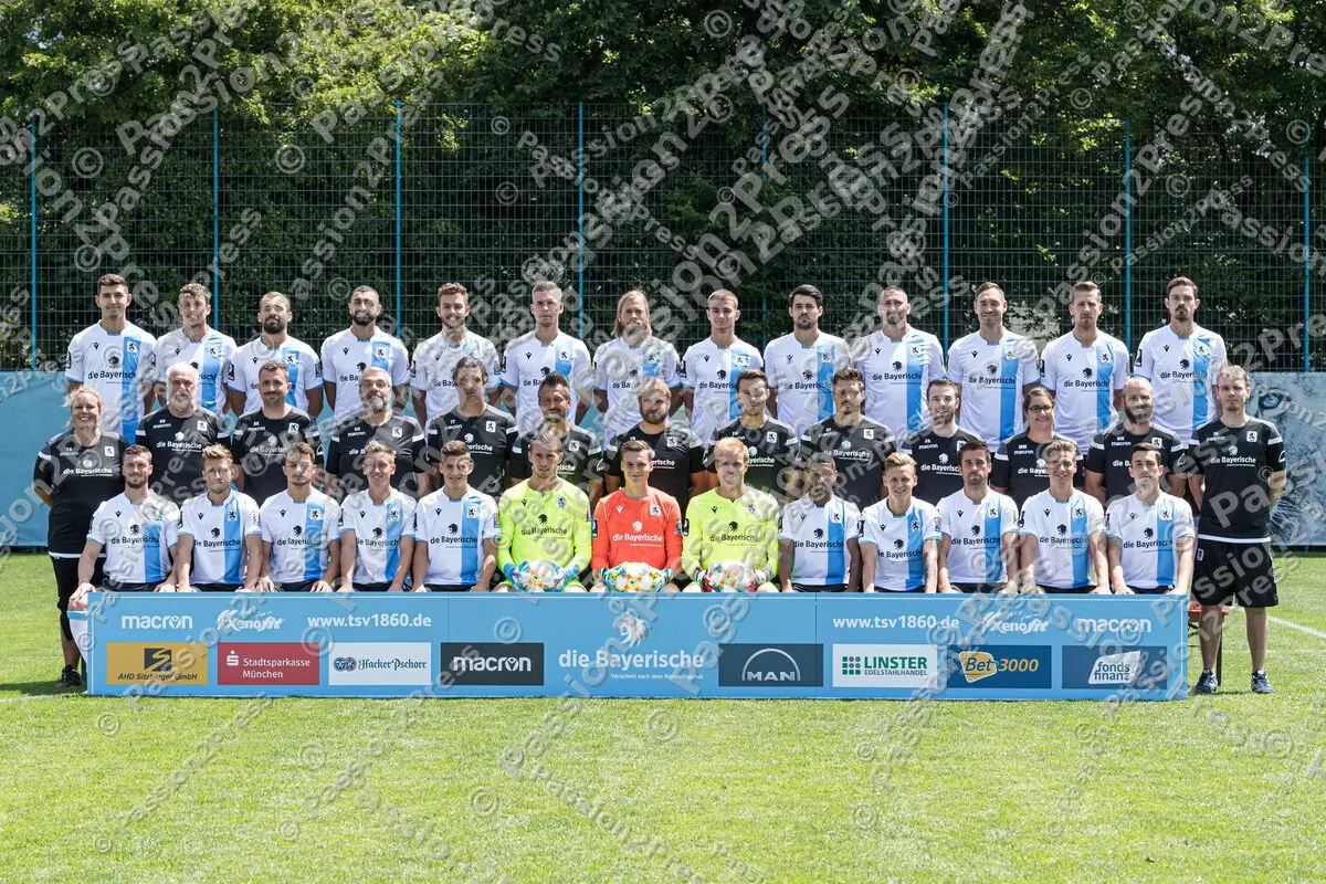 20190710 TSV 1860 München Mannschaftsfoto Portraits